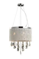 Lustre Avant Duquesa Coroa Branco Fosco 5Xg69