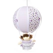 Lustre Balão Bolinha Lilás Quarto Bebê Infantil Menina