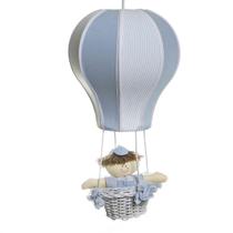 Lustre Balão Cintura Azul Quarto Bebê Infantil Menino