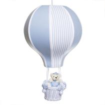 Lustre Balão Grande Azul Com Ursinho Quarto Bebê Infantil Menino Lustre Balão Grande Azul Com Ursinho Quarto Bebê Infantil Menino