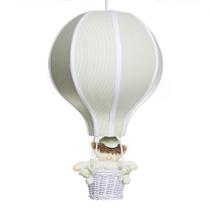 Lustre Balão Grande Verde Com Boneco Quarto Bebê Infantil Menino