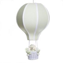 Lustre Balão Grande Verde Com Ursinho Quarto Bebê Infantil - Potinho de mel