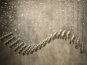 Lustre Base De Inox Retangular 90x25cm Para Mesa De Jantar