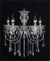 Lustre Belvoir Cromado 5 Braços Tupiara