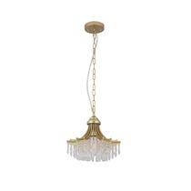 Lustre Benzara Classic Crystal Gold Metal 30 cm Lustre Benzara Classic Crystal Gold Metal 30 cm