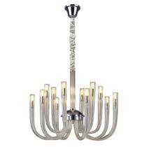 Lustre Candelabro 12 Braços Moderno Cristal Legítimo K9