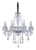 Lustre candelabro cristal k9 legítimo 8 braços maria tereza bivolt Lustre candelabro cristal k9 legítimo 8 braços maria tereza bivolt