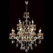 Lustre candelabro lta-007 e14x12 ambar