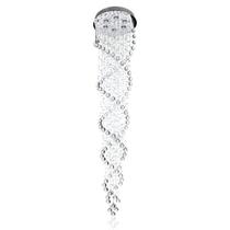 Lustre Cascata Dupla Espiral Cristal K9 Lustre Cascata Dupla Espiral Cristal K9