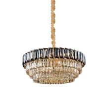 Lustre Clássico Aline em Metal e Cristal para Sala de Jantar e Ambientes Modernos - 40x80cm