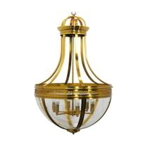 Lustre Classico Imperio Maior Metal Dourado Fino Acabamento