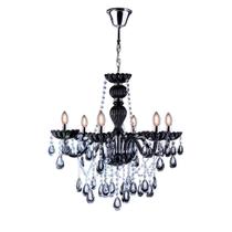 Lustre Clássico Maria Tereza Candelabro Nice Cristal 6 Braços E14 Bivolt