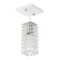 Lustre Clearcrillic Cristal Acrílico Quadrado Branco