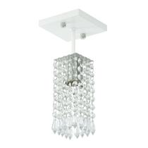 Lustre Clearcrillic Cristal Acrílico Quadrado Branco