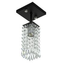 Lustre Clearcrillic Cristal Acrílico Quadrado Preto