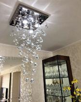 lustre com esferas de cristais para sala de estar