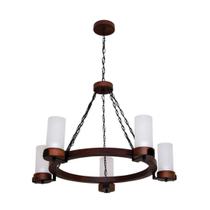 Lustre Country 1105E Luminária Rústica 5 lâmpadas Luminárias Müller Lustre Country 1105E Luminária Rústica 5 lâmpadas Luminárias Müller