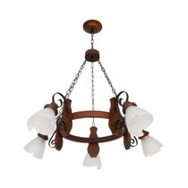 Lustre Country 945E Luminária Rústica 5 Lâmpadas Luminárias Müller Lustre Country 945E Luminária Rústica 5 Lâmpadas Luminárias Müller