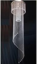 Lustre Cristais Acrilicos 1,50m Base30cm P/ 1 Lampad 301501