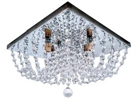 Lustre Cristais Legítimos Arqueado 30x30 Ld031b Lúmens Design