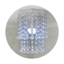 Lustre cristal acrílico inox - Design moderno