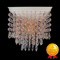 Lustre Cristal Acrílico Para Banheiro Iluminar Decorar Sala