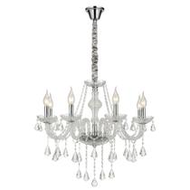Lustre cristal candelabro 6 braços - 8124-6l prata Lustre cristal candelabro 6 braços - 8124-6l prata