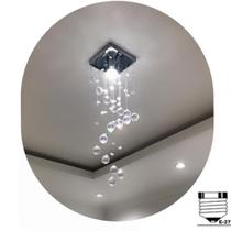 Lustre Cristal de Acrílico Para Sala e Quarto com 50cm de Altura