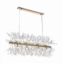 Lustre Cristal Elegance Dourado 92Cm Lustre Cristal Elegance Dourado 92Cm