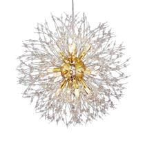 Lustre Cristal Flor Dourada 50 cm Lustre Cristal Flor Dourada 50 cm