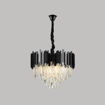 Lustre cristal gloriosa 5xe14 preto - taschibra