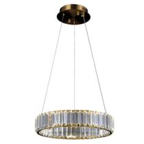 Lustre Cristal Led 3 Em 1 Bivolt 25w Anel Sala LTP-018 Nitrolux
