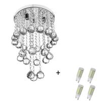 Lustre Cristal Legitimo Classic Round Long 25 + Lamp 6000