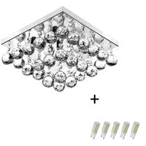 Lustre Cristal Legitimo Classic Square 30x30 + Lâmpadas 3000 Lustre Cristal Legitimo Classic Square 30x30 + Lâmpadas 3000