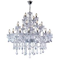 Lustre Cristal Legítimo Clássico Corsalle 28 Braços Candelabro Maria Tereza E14 Bivolt