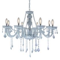Lustre Cristal Legítimo Clássico Corsalle 8 Braços Candelabro Maria Tereza E14 Bivolt