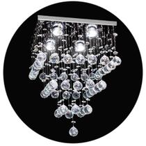 lustre cristal legítimo k9 quadrado pirâmide