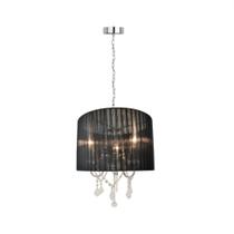 Lustre Cristal Moderno Com Tecido Anti Poeira
