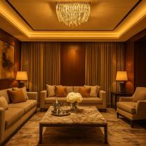 Lustre Cristal Quadrado Plafon Luminária de Teto Sala Quarto Banheiro Lavabo Cozinha Balcão Suíte Luz 3em1 Bivolt 110V 220V