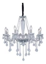 Lustre Cristale Cromado 8 Lâmpadas E14 OR1167 -Orluce