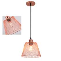 Lustre Cupula Abajur Casa Sala Quarto Copa Decoraçao Pendente Teto Metal Aramado Luz Lampada Iluminaçao