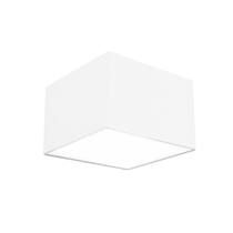 Lustre Cupula Dome Quadrado 30x20cm Branco Lustre Cupula Dome Quadrado 30x20cm Branco