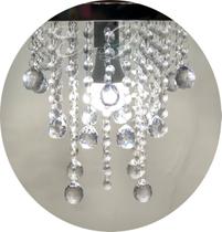 Lustre De Acrílico Em Alto Brilho Com Lâmpada Branco frio