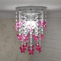 Lustre De Bebê Para Quarto Criança Menina Iluminar Borboleta