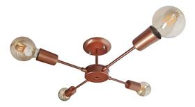 Lustre De Braço Para 04 Lâmpadas Modelo Sputinik - Ideal Para Sala Quarto