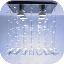 Lustre De Cristais Verdadeiros k9 De 30mm Para Sala De Estar