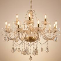 Lustre De Cristal 12 Braços Dourado Âmbar Sala Luxo Lustre De Cristal 12 Braços Dourado Âmbar Sala Luxo