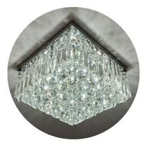 Lustre de Cristal 30x30 Alto Luxo Para Sala e Quarto