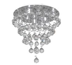 Lustre De Cristal 40Cm De Estar Mesa Jantar Living