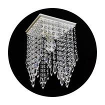 Lustre de cristal acrílico, design moderno Bivolt